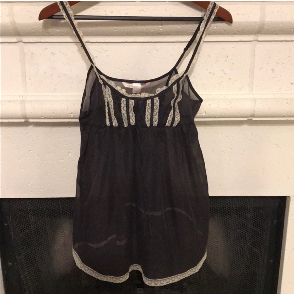 Victoria’s Secret Vintage Y2K Black White Chemise
